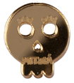 Calavera espejo dorado