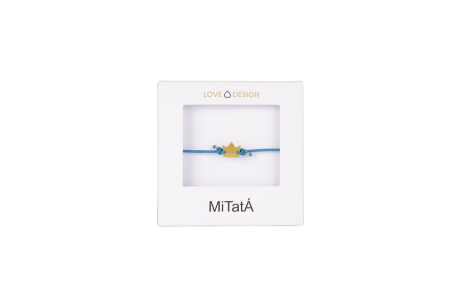Pulsera MiTatÁ CORONA PETIT BLEU - Imagen 4