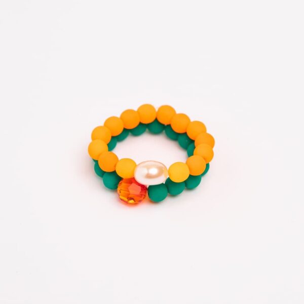 Anillo LOU DÚO ORANGE/VERT
