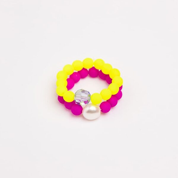 Anillo LOU DÚO VIOLET/JAUNE