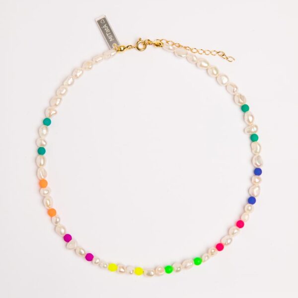 Choker LOU PERLE Maxi Neón