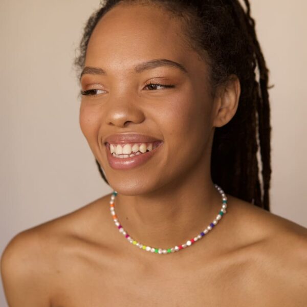 Choker LOU PERLE Maxi Neón