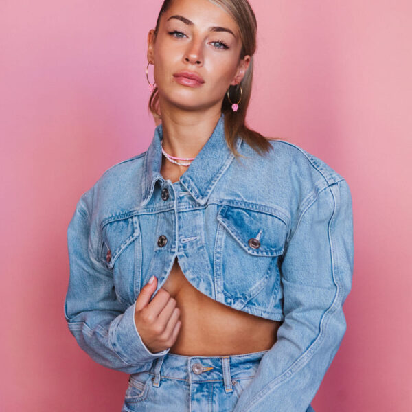 CHÓKER IVETTE ROSÉ PERLE